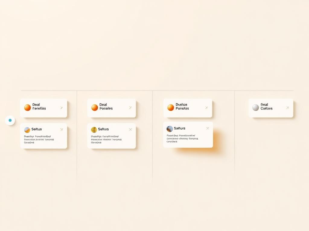 Drag-and-drop CRM pipeline board