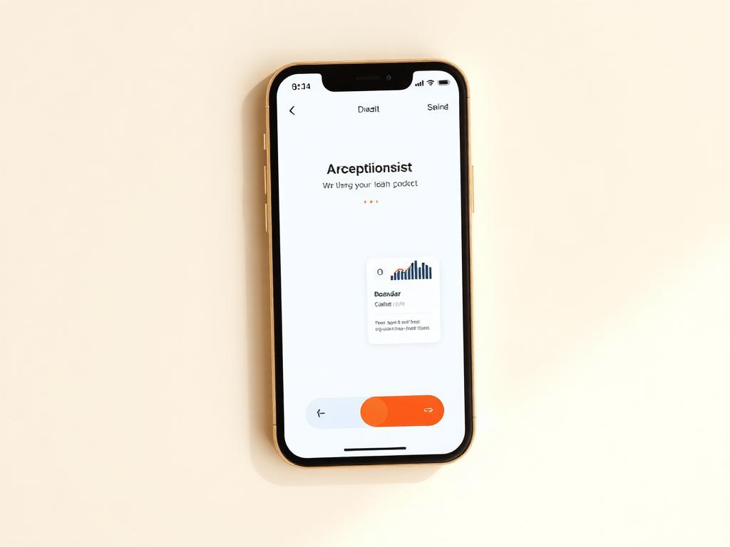 AI receptionist mobile interface preview